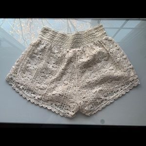 Lacey, Double-Layered, Flowy Shorts.